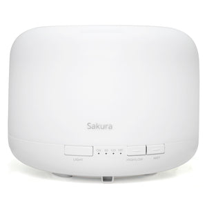 SAKURA 500ml Premium Essential Oil Diffuser, Ultrasonic Aromatherapy Fragrant Oil Humidifier Vaporizer
