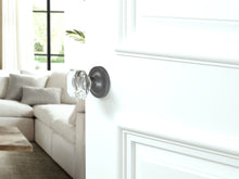 Load image into Gallery viewer, Princess Square Crystal Dark Grey Door Knobs