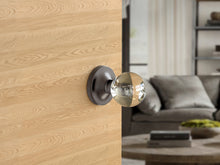 Load image into Gallery viewer, Ball Crystal Dark Grey Door Knobs