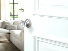 Load image into Gallery viewer, Tulip Fluted Crystal Matte Chrome Door Knobs