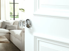 Load image into Gallery viewer, Round Crystal Polished Chrome Door Knobs