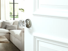 Load image into Gallery viewer, Round Crystal Satin Nickel Door Knobs