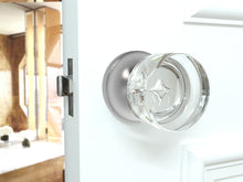 Load image into Gallery viewer, Round Crystal Matte Chrome Door Knobs