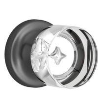 Load image into Gallery viewer, Round Crystal Dark Grey Door Knobs