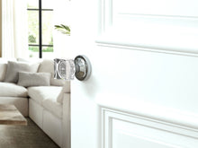 Load image into Gallery viewer, Square Crystal Polished Chrome Door Knobs