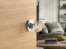 Load image into Gallery viewer, Princess Square Crystal Matte Chrome Door Knobs