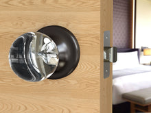 Load image into Gallery viewer, Ball Crystal Dark Grey Door Knobs