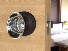 Load image into Gallery viewer, Oval Egg Crystal Venetian Bronze Door Knobs