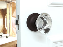 Load image into Gallery viewer, Oval Egg Crystal Venetian Bronze Door Knobs