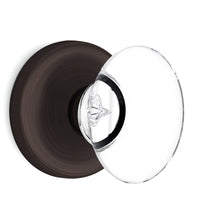 Load image into Gallery viewer, Oval Egg Crystal Venetian Bronze Door Knobs