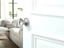 Load image into Gallery viewer, Oval Egg Crystal Matte Chrome Door Knobs