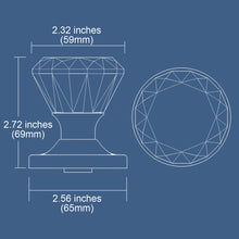 Load image into Gallery viewer, Diamond Round Brilliant Crystal Venetian Bronze Door Knobs