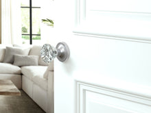 Load image into Gallery viewer, Diamond Round Brilliant Crystal Matte Chrome Door Knobs