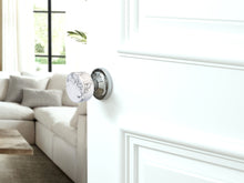 Load image into Gallery viewer, White Marble Polished Chrome Door Knobs