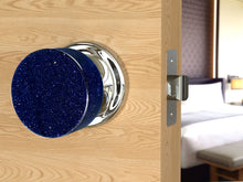 Load image into Gallery viewer, Blue Goldstone Polished Chrome Door Knobs