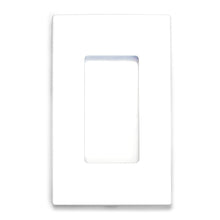 Load image into Gallery viewer, 1-Gang Rocker Mid-Size Screwless Wall Plate Cover Glossy White