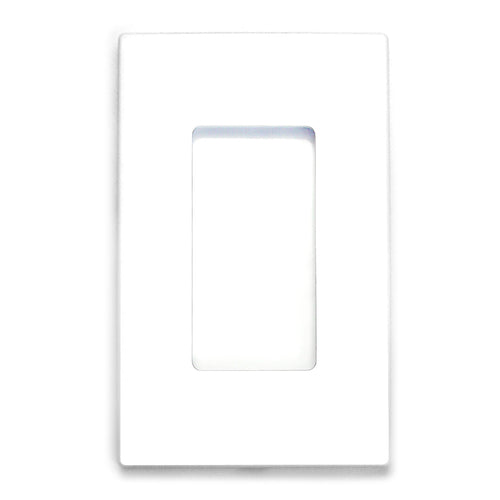 1-Gang Rocker Mid-Size Screwless Wall Plate Cover Glossy White