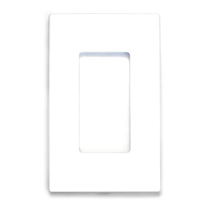 1-Gang Rocker Mid-Size Screwless Wall Plate Cover Glossy White