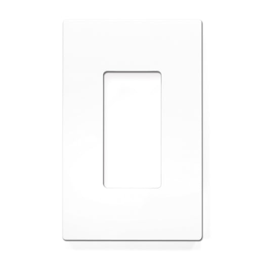 1-Gang Oversize Rocker Screwless Wall Plate Light Switch Outlet Cover Glossy White
