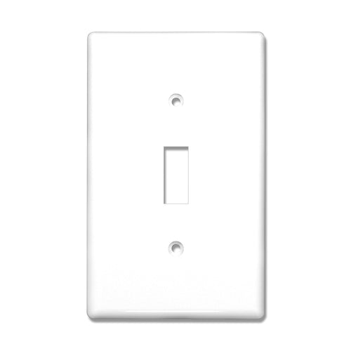 1-Gang Toggle Mid-Size Wall Plate Cover Glossy White