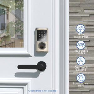 Keyless Smart Fingerprint Electronic Entry Door Lock Keypad Deadbolt