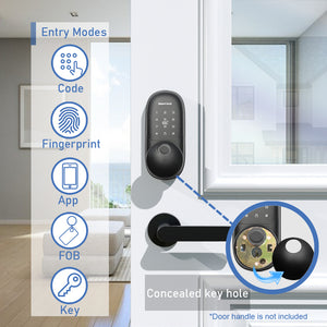 Keyless Smart Fingerprint Electronic Entry Door Lock Keypad Deadbolt