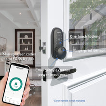 Load image into Gallery viewer, Keyless Smart Fingerprint Electronic Entry Door Lock Keypad Deadbolt